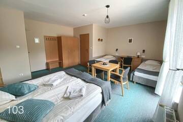 Фото номера Стандартный четырехместный номер Гостевой дом Granada Pensjonat &amp; SPA г. Душники-Здруй 16